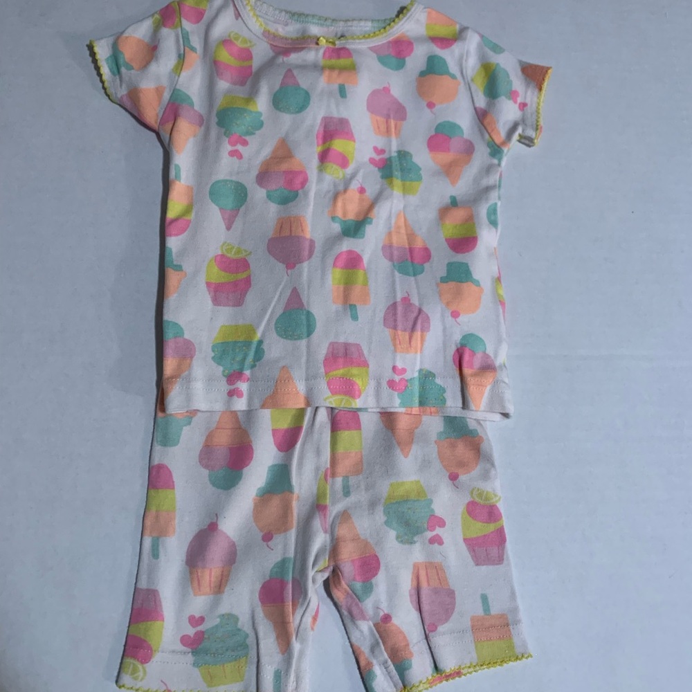 Colorful Ice Cream Print girls short Pajamas Carters 24 months